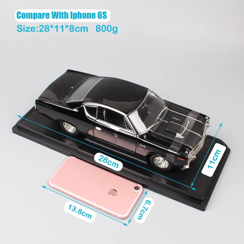 Мальчики в масштабе 1:18 старый 1970 Amc Rebel Rambler Классическая машина Хардтоп литая