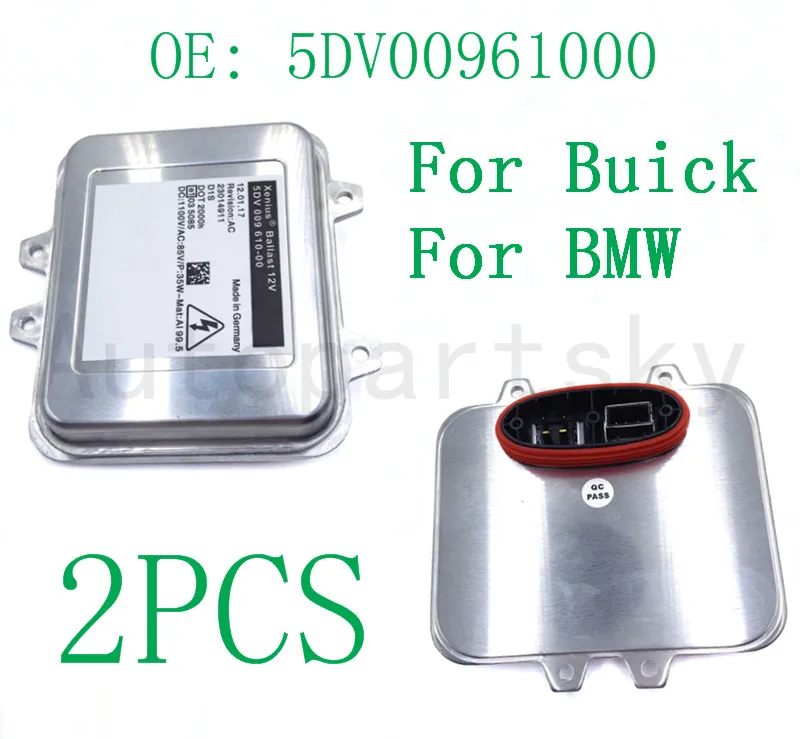 

2 шт.-Новый ксеноновый балласт 5DV 009 610-00 для Buick Regal для Saab для BMW X6 OEM ЧАСТЬ #5DV00961000 13278005 12