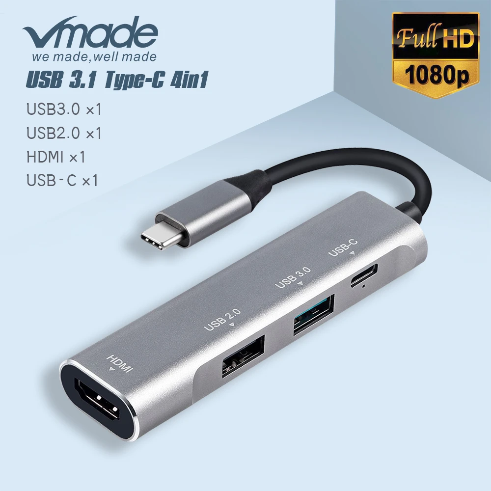 Концентратор USB Type C 4 в 1 Thunderbolt 3 адаптер Dex Station для Samsung Galaxy Note 8 S9 S8 с HD 4K MacBook Pro Huawei