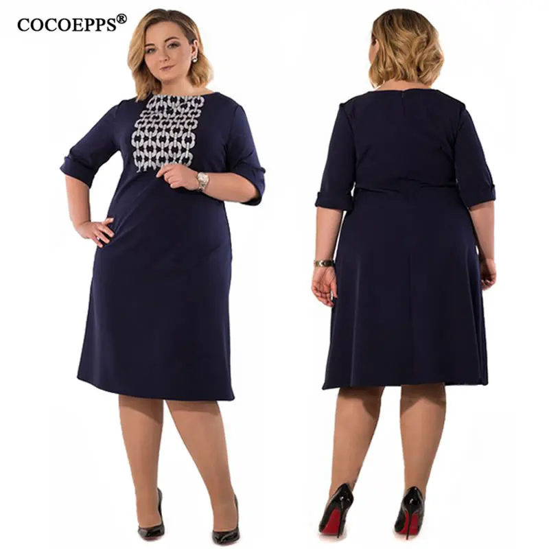 COCOEPPS 5XL 6XL летние новые женские платья размера плюс с принтом летние сапоги до колена большого размера длинное платье Vestidos одежда для работы