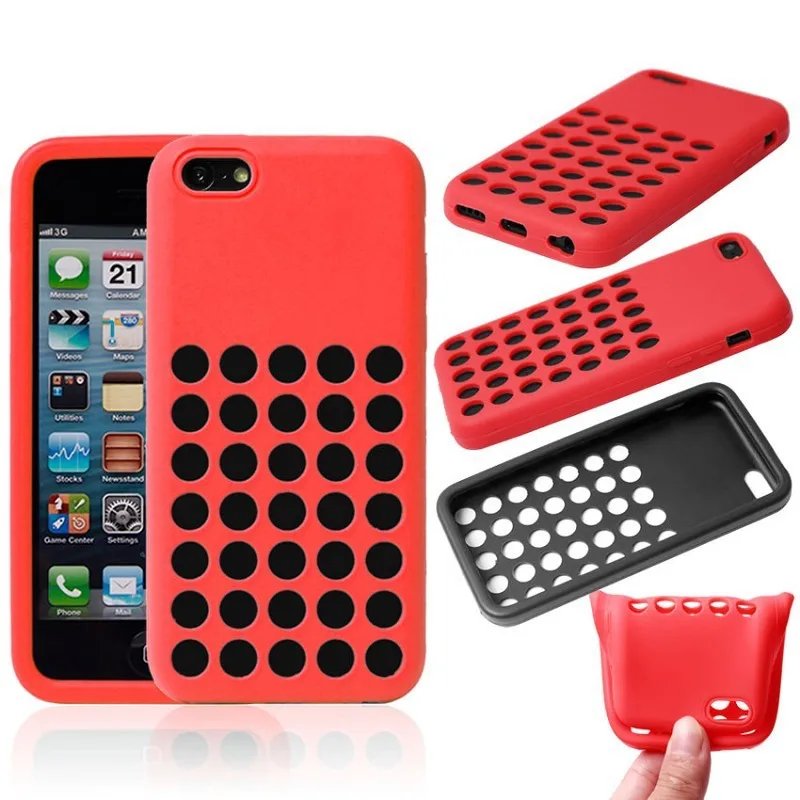 2013 New Arrival Official Website 1:1 original Soft Silicon Case Back Cover for iphone 5C Wholesale free shipping 10PCS |
