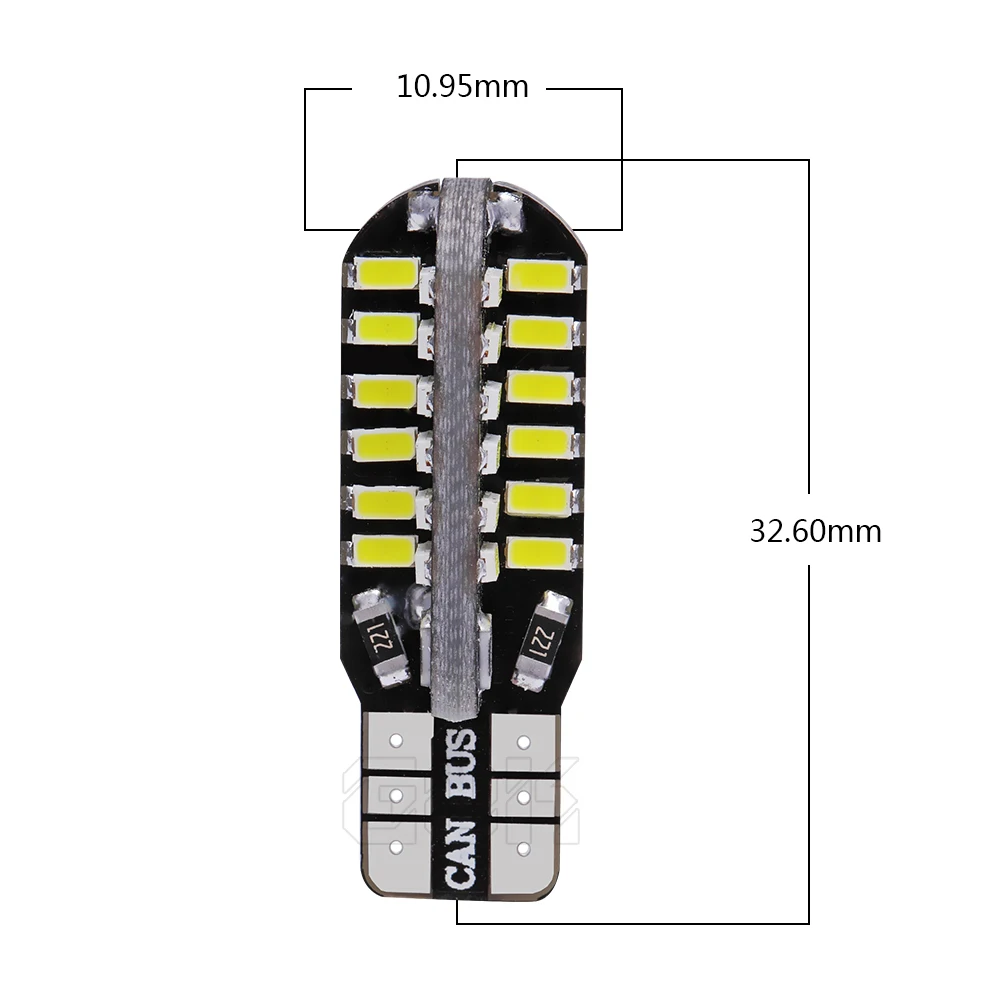 Супер яркий! 10 X T10 led canbus W5W 48led 3014 SMD Canbus NO ERROR 48SMD автомобильные лампы для парковки