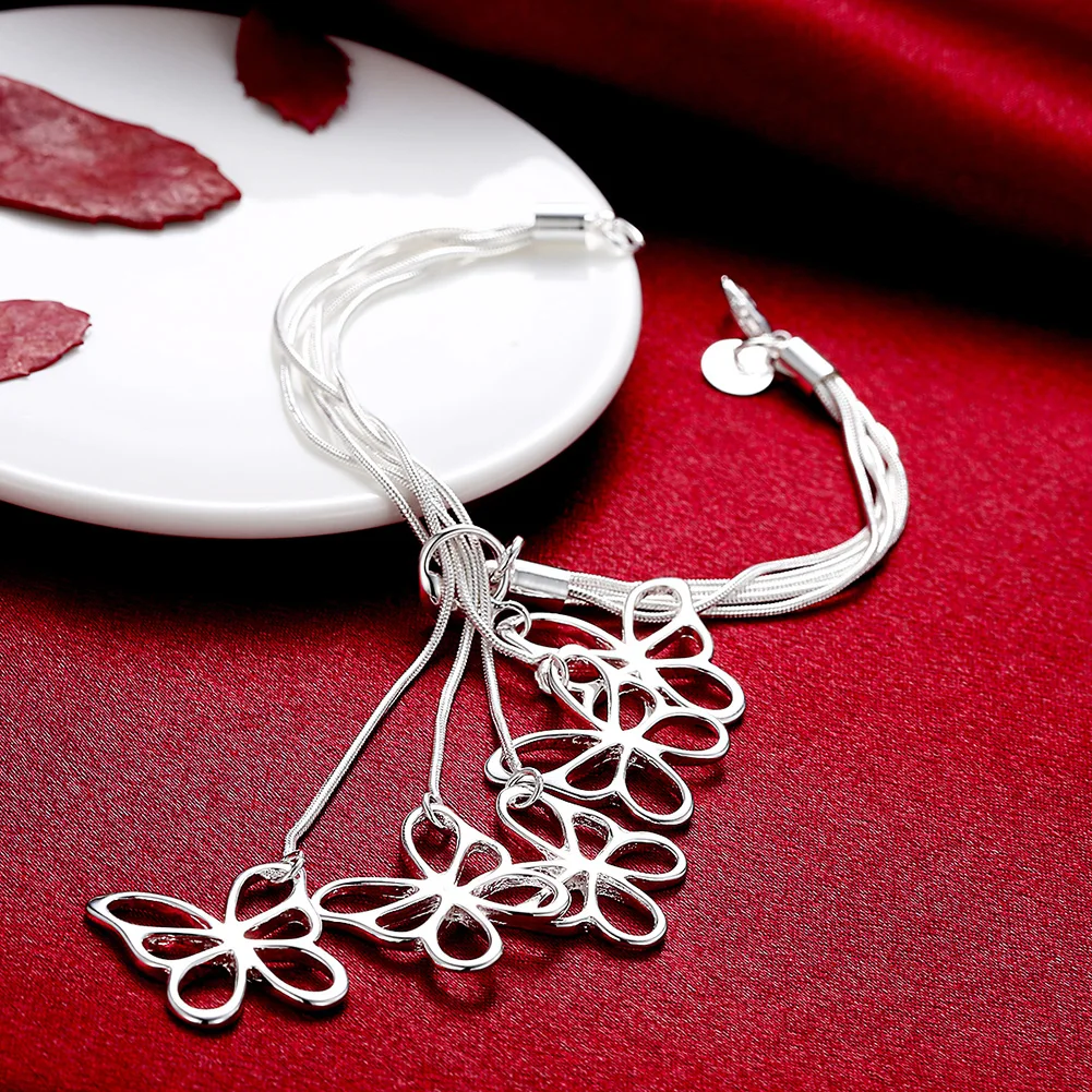 H027 Оптовая Продажа Модные с серебряным покрытием jewelry браслет-цепочка Шарм