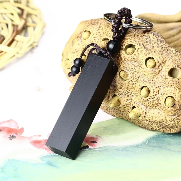 Новый горячий DIY ebony счастливый брелок для ключей на цепочке модный автомобильный