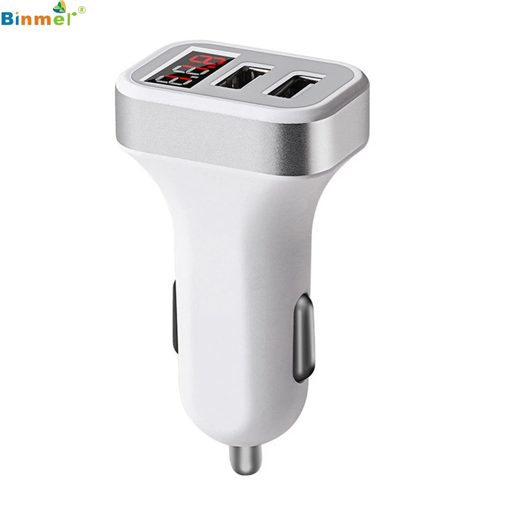 Binmer Портативный модный тренд новый индивидуальный двойной USB 4.8A автомобильное