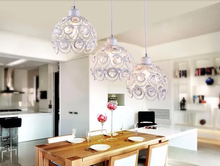 Led современный минималистский ресторан люстра Хрустальные люстры три/одна