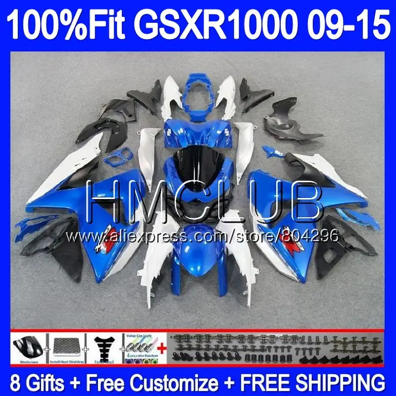 

Обтекатель для SUZUKI GSX-R1000 GSXR 1000 09 10 11 12 13 15 36HM.9 Pearl blue GSX R1000 K9 GSXR1000 2009 2010 2011 2012 2014 2015