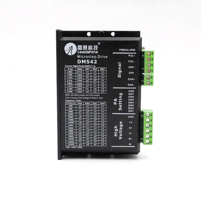 Leadshine DSP Motor Adapter stepper Driver DM542 2ph 1~4.2A 20~50VDC Stepper Controller Matching Nema23 34 | Обустройство дома