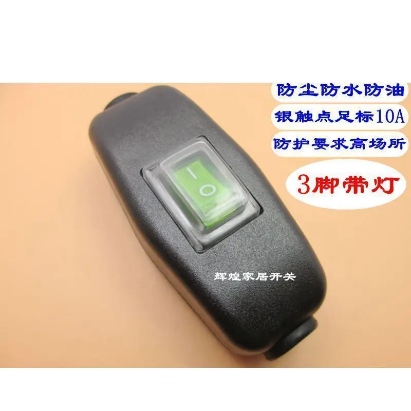 Водонепроницаемый переключатель корабельного типа с индикаторным светом, подключаемым к высокой мощности 10А/1500Вт.