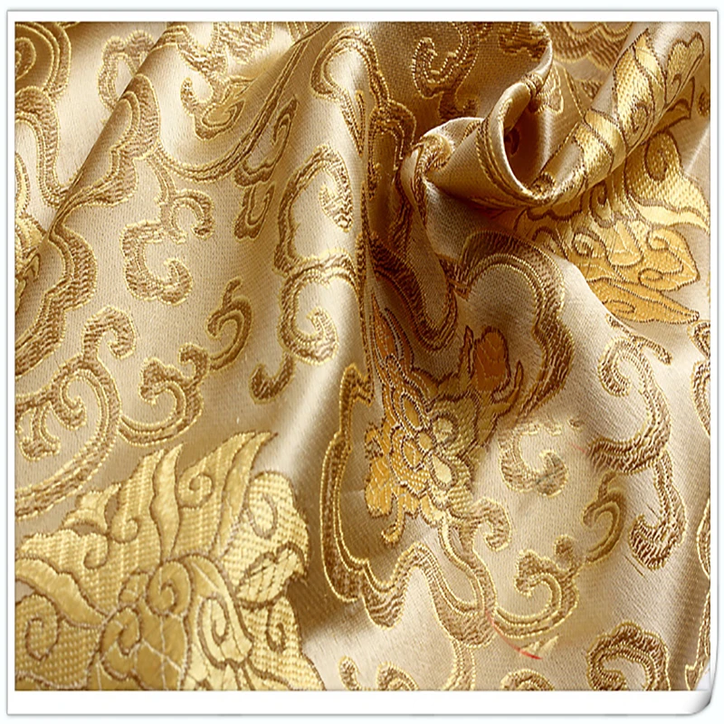 Фото Честь стиле с цветами Парчовая ткань дамасский жаккард одежда костюм обивка