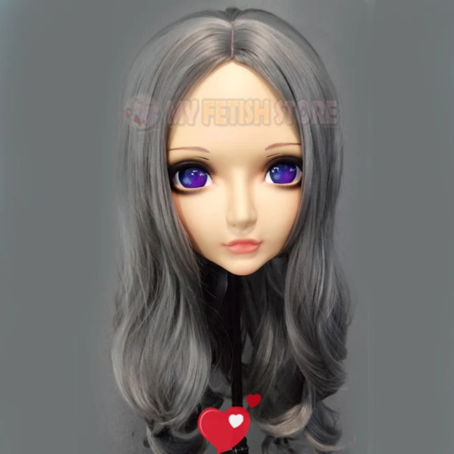 (KM1103) Женская/Девичья Милая полимерная маска Kigurumi BJD для косплея японского аниме