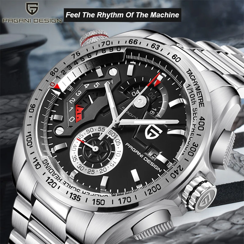 Мужские часы PAGANI дизайнерские Роскошные брендовые модные мужские