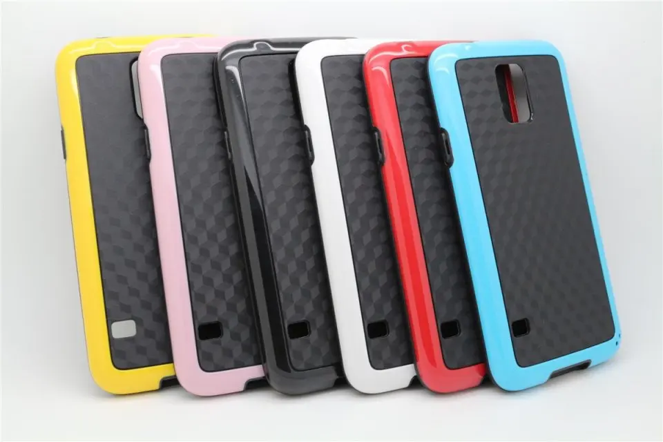 Plastic PC TPU Cell Hybrid Soft Phone Case Dirtproof Protective Cover Cases for Samsung Mobile Galaxy S5 i9600 Accessories |