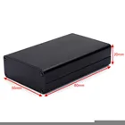 Черный алюминиевый корпус сделай сам для печатных плат и приборов, чехол для электронного проекта, 80x50x20 мм для блоков питания