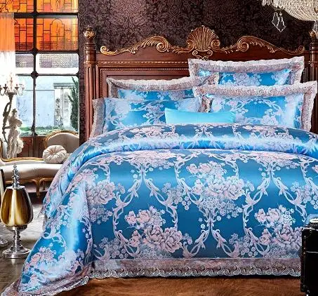 bedding set 12 Королевский, Королевский, белый, красный комплект постельного белья, роскошный свадебный комплект постельного белья, жаккардовый, хлопковый, пододеяльник, Комплект постельного белья, постельное белье, постельное белье, nordico cama - Цвет: bedding set 12