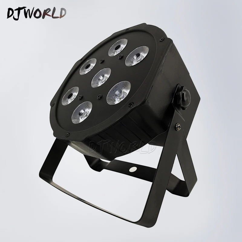4 шт./лот хорошее качество светодиодный плоский Par 7x12 Вт RGBW DMX512 сценический эффект