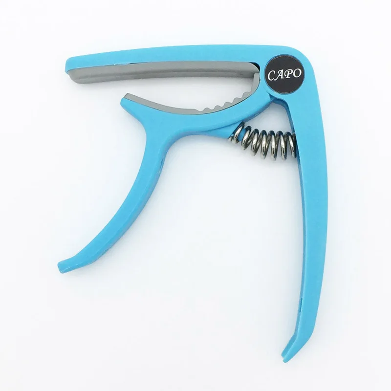Blue 1 шт. пластиковая гитара Capo для 6 струн акустическая электрическая гитара ra Capotraste Гавайская гитара, настройка струбцина музыкальные аксессуары - Цвет: Blue