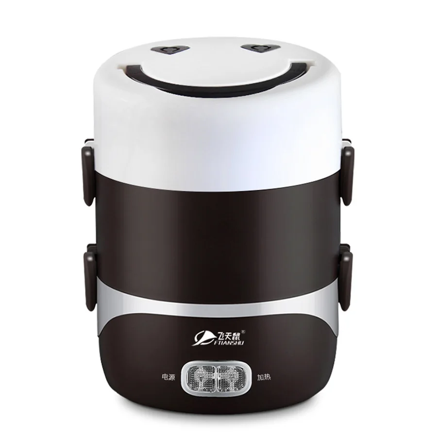 Мини-плита 3-слойная электрическая нагревательная бенто-коробка для пикника