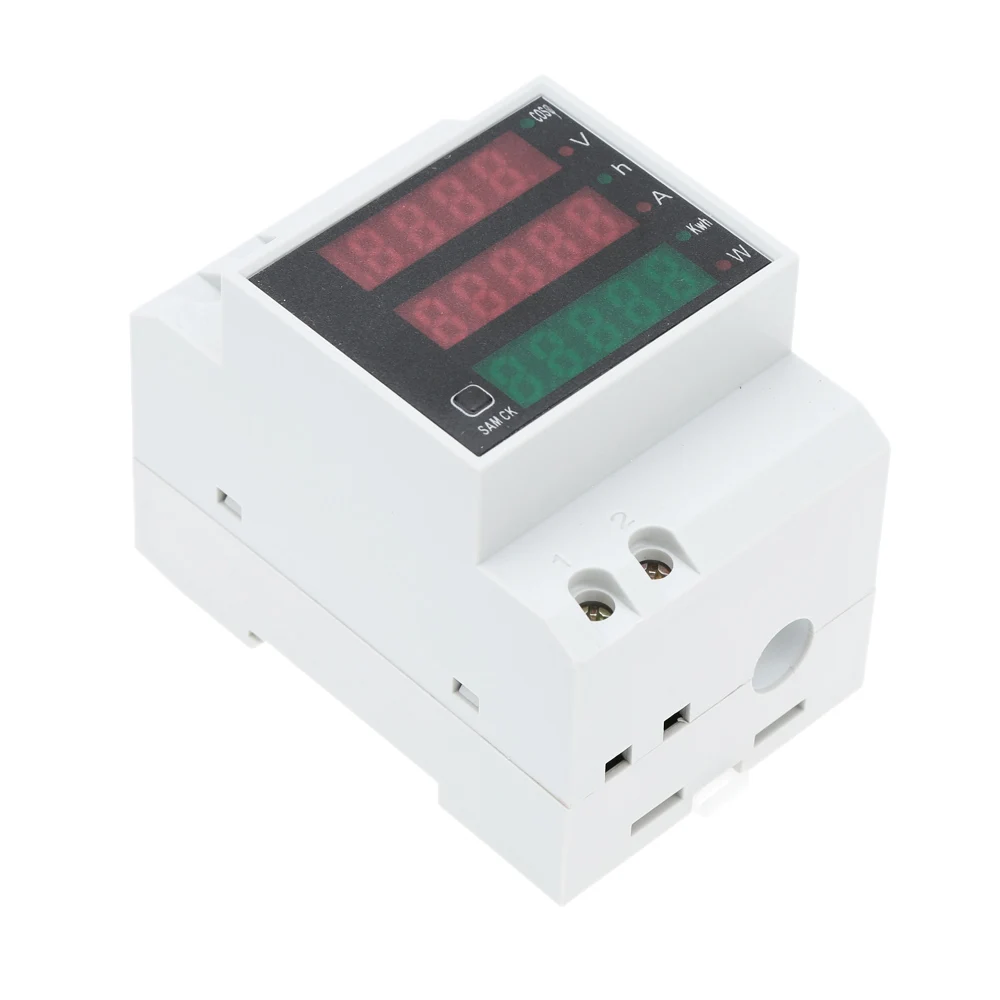 D52-2047AC80--300V 100A Амперметр Вольтметр Многофункциональный цифровой Din-рейка Ток