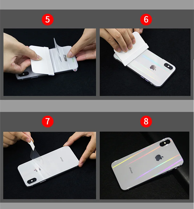 JOYCE Aurora градиентная задняя пленка для iPhone6s 7 8 plus Защитная мягкая пленка для iPhone XS Max прозрачная цветная задняя наклейка