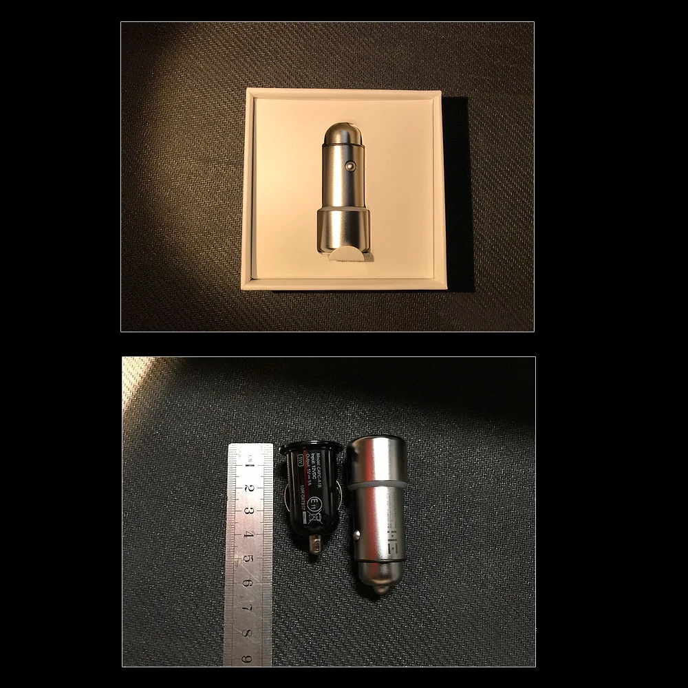 Оригинальное автомобильное зарядное устройство Xiaomi ZMI, двойное USB QC3.0, быстрая зарядка, 5 В, 2,4 А, металл, подходит для iPhone, samsung, iPad, huawei, LG, смартфона