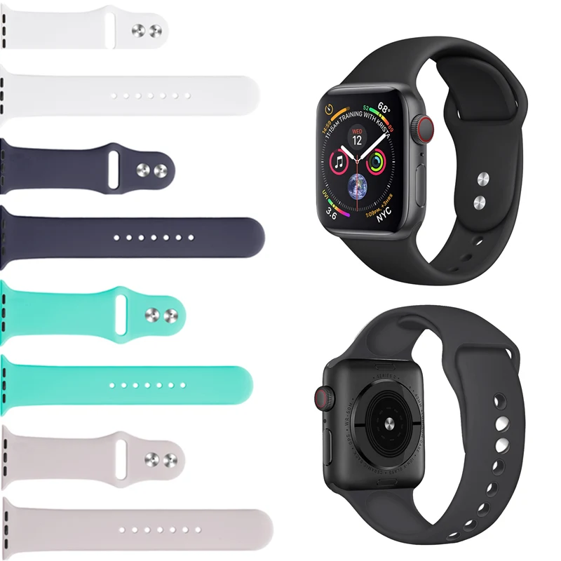 Силиконовый ремешок WINNERCOM для Apple Watch серии 1/2/3 40 мм 44 браслет часов