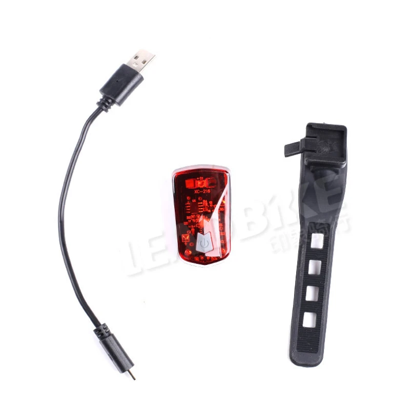 LEADBIKE Новый USB Перезаряжаемый супер яркий водонепроницаемый защитный задний фонарь для велосипеда высокая
