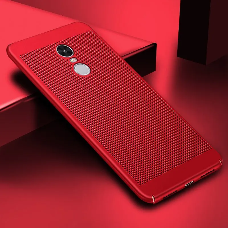 Красный Чехол для телефона Redmi Note 7 примечание 6 6pro Note 5 4 Note3 тепловыделение чехол для телефона для Redmi 6 6A 6Pro чехлы для айфонов 5 5plus 5A 4X S2 Y2 в твердом переплете - Цвет: Красный