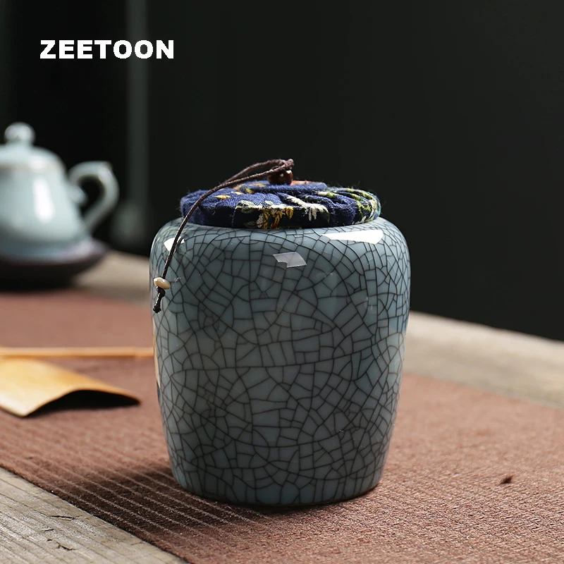 Китайские чайные банки Longquan Celadon хрустящая глазурь чайная посуда канистра