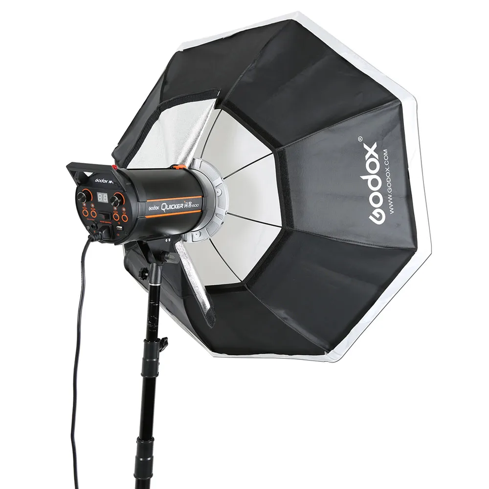Софтбокс Godox BW95cm Octagon soфтbox Bowens Mount алюминиевый сплав переходное кольцо|Софтбоксы|