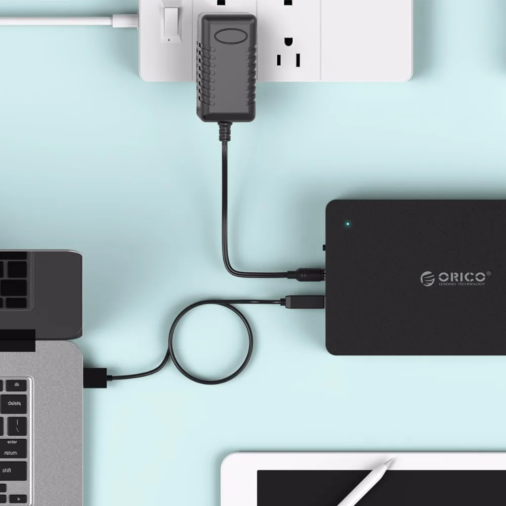 

ORICO 3.5 Inch Hard Disk Box Sata 3.0 To USB 3.0 HDD Case Tool Free Support UASP Protocols SSD External Hard Drive Enclosure