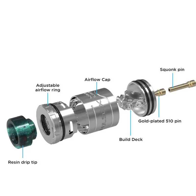 Новый оригинальный vandy VAPE PLUSE X BF RDA Tank Fit PULSE комплект 8 мл блок впрыскивания 90 Вт Mod