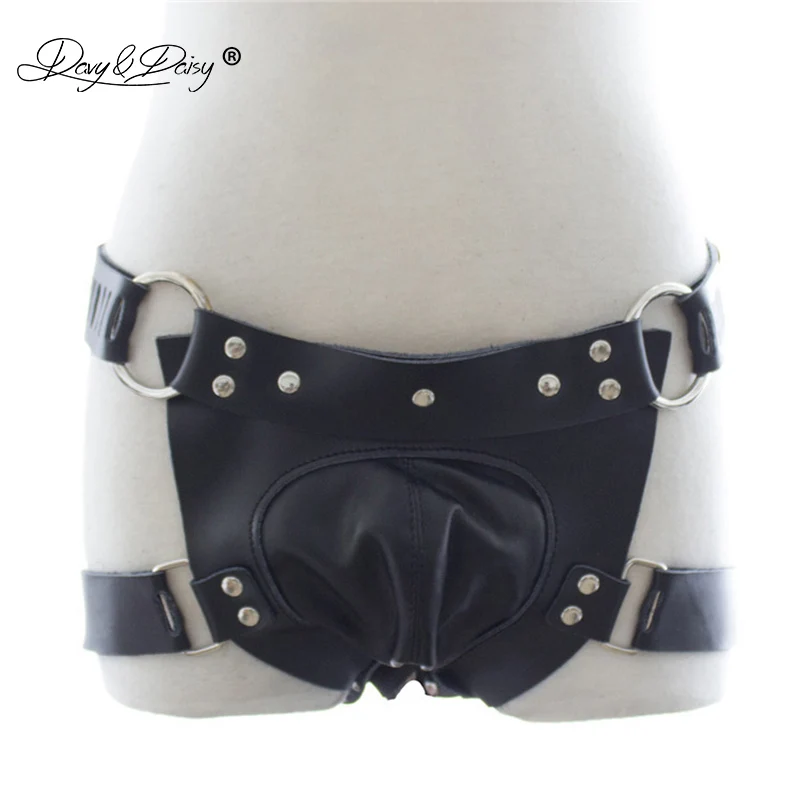 DAVYDAISY Men Пояс верности женское нижнее белье Фетиш шорты с отделением для пениса