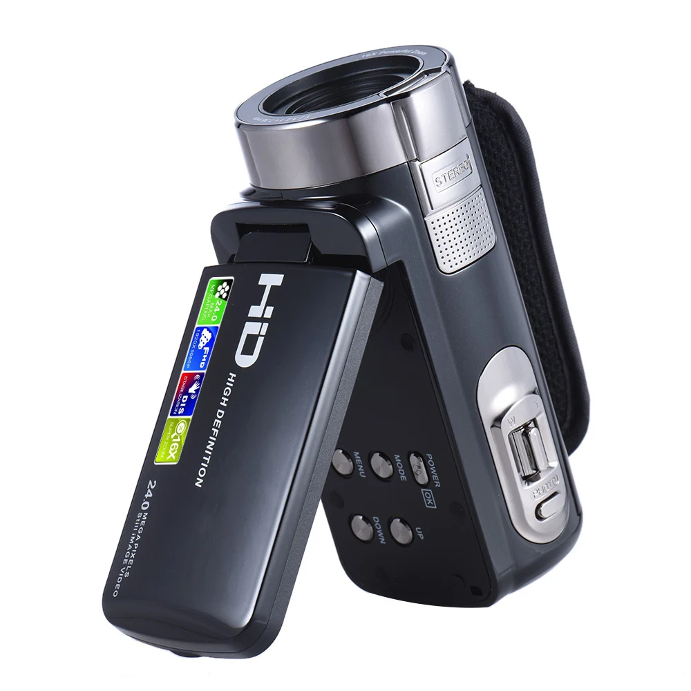 HDV-302P 3 0 дюймов ЖК-дисплей Экран Full HD 1080P 15FPS 24MP 16X цифровой зум с защитой от