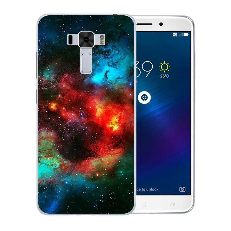 For Asus Zenfone 3 Laser ZC551KL Phone Case Starry Sky Pattern Coque Soft Silicone Luxury Funda |