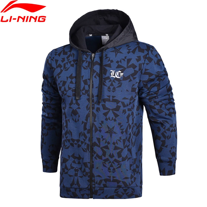 Мужская Спортивная Трикотажная Толстовка с капюшоном Li Ning модная удобная куртка