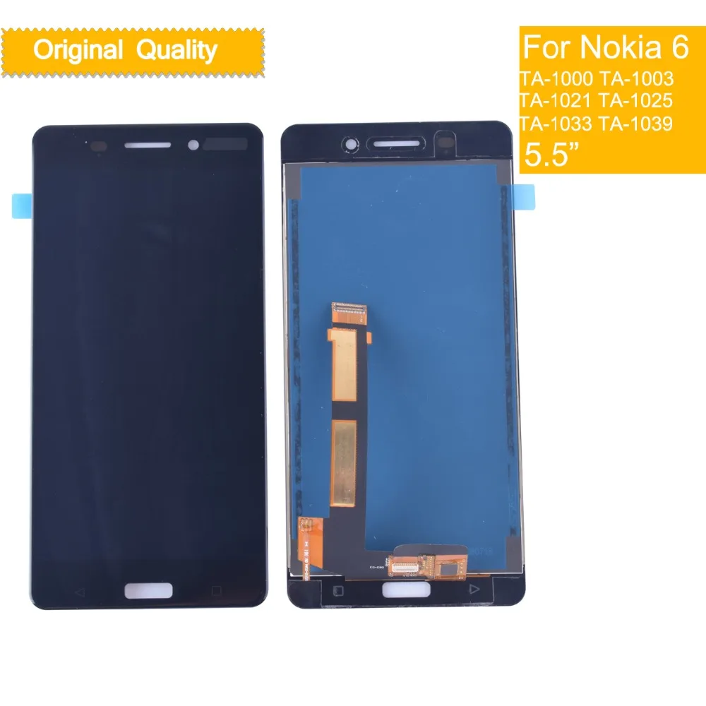 Original For Nokia 6 N6 LCD Display With Touch Screen Digitizer Assembly TA-1000 TA-1003 TA-1021 TA-1025 TA-1033 TA-1039 | Мобильные