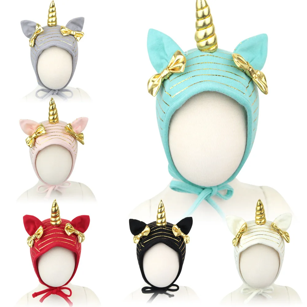 

New Children Unicorn Hat Kids Baby Soft Cotton Blend Beanie Girl Boy Infant Warm Cap Unicorn Hat
