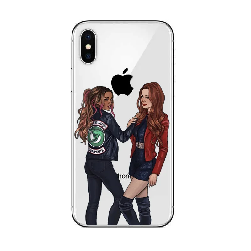 Американский ТВ ривердейл Мягкий силиконовый чехол для iPhone X 6 7 8 plus 5 5S se 6s Southside
