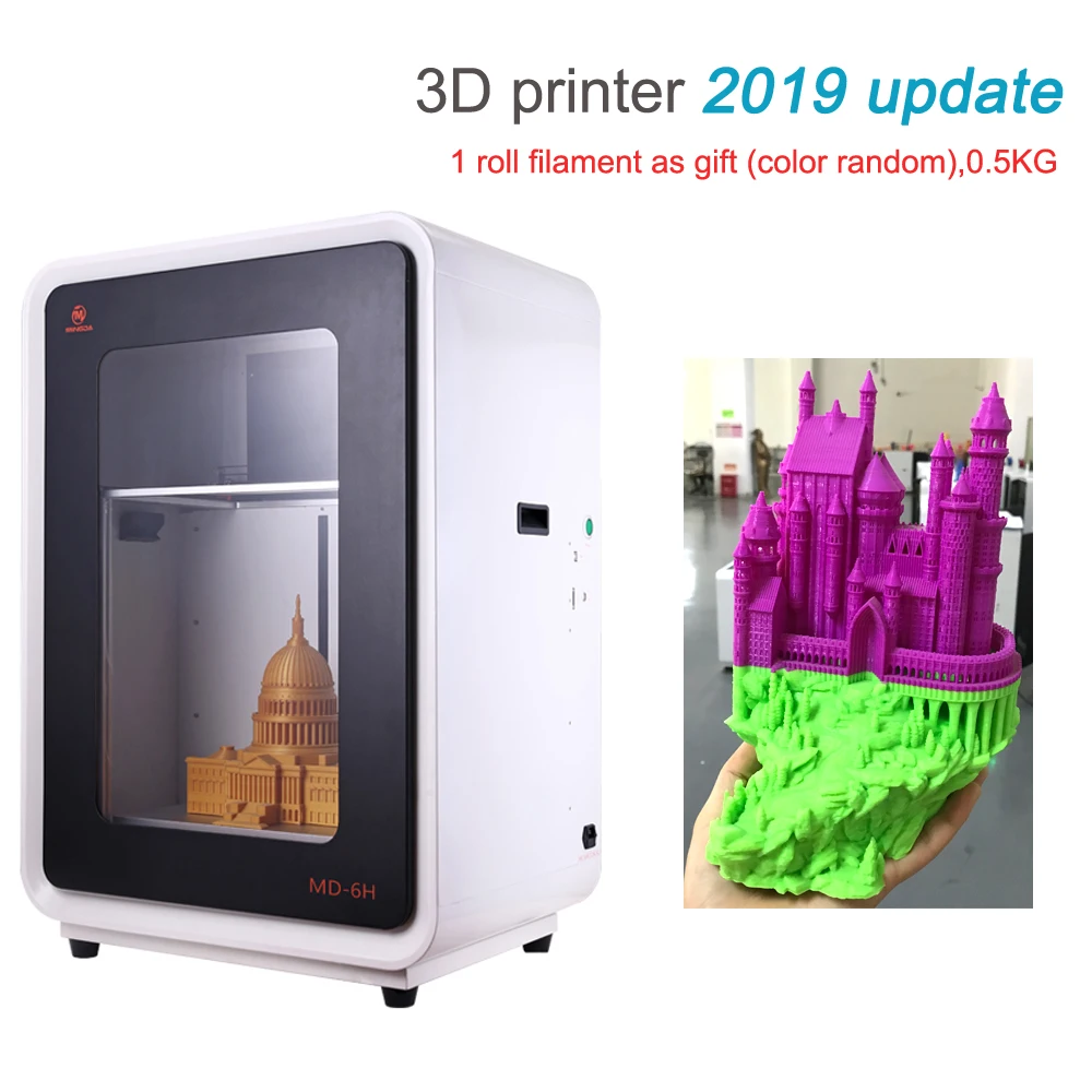 3D принтер с ЖК дисплеем высокая точность Профессиональная Большая промышленная