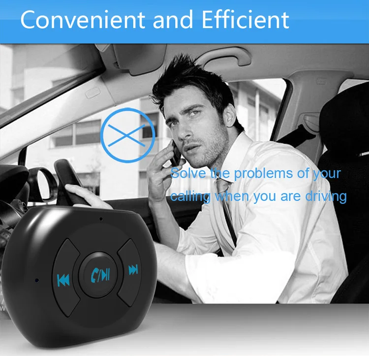 Беспроводной Bluetooth 4,0 A2DP 3,5 мм разъем Bluetooth автомобильный комплект AUX аудио музыкальный приемник адаптер с микрофоном для сотового телефона