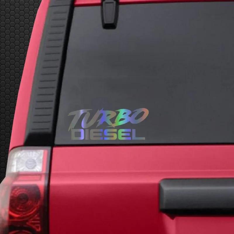Автомобильная наклейка s 3D TURBO DIESEL Светоотражающая для стайлинга автомобиля 12 9*5
