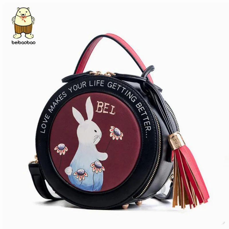 Женская сумка с кисточками Beibaobao модная брендовая на плечо мобильный телефон