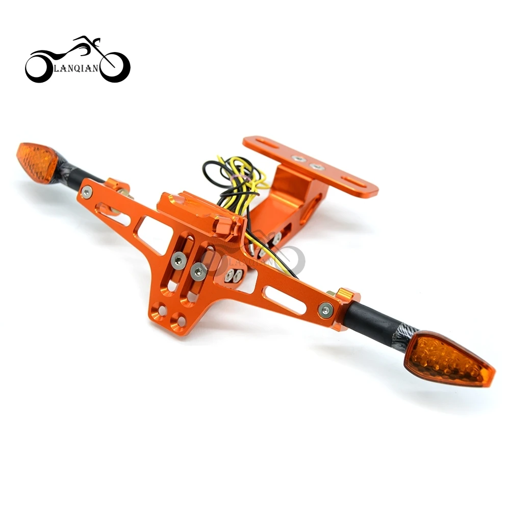 Мотоцикл Регулируемый номерной рамки сигнальные огни кронштейн для Yamaha TMAX530 TMAX 500