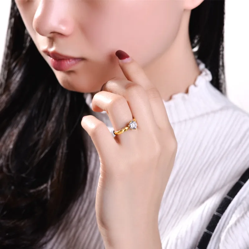 ZOCAI БРЕНД кольцо 100% Подлинная 18 К золото (Au750) Реал 0.30 КТ CERTIFIED diamond Обручение JBW00943 |