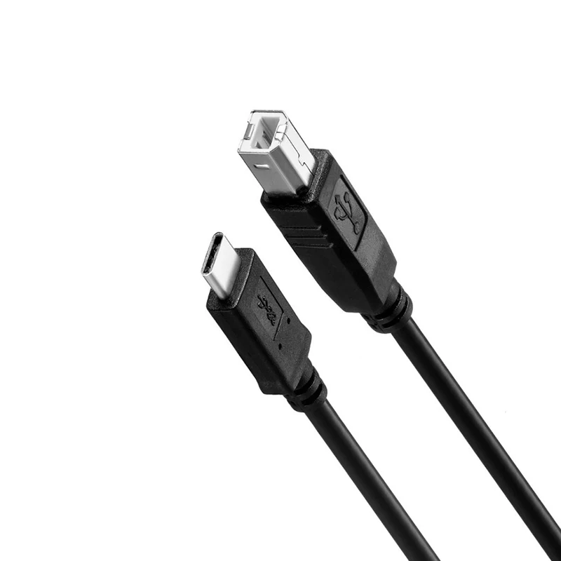 Kebidu популярный телефон USB 3 1 Тип C Штекерный разъем для 2 0 тип B кабель передачи