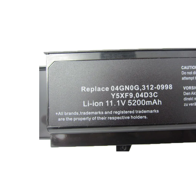 HSW Аккумулятор для ноутбука DELL Y5XF9 7FJ92 04D3C 4JK6R 04GN0G 0txwrr CYDWV 312-0997312-0998 3400 3500 3700 bateria akku |