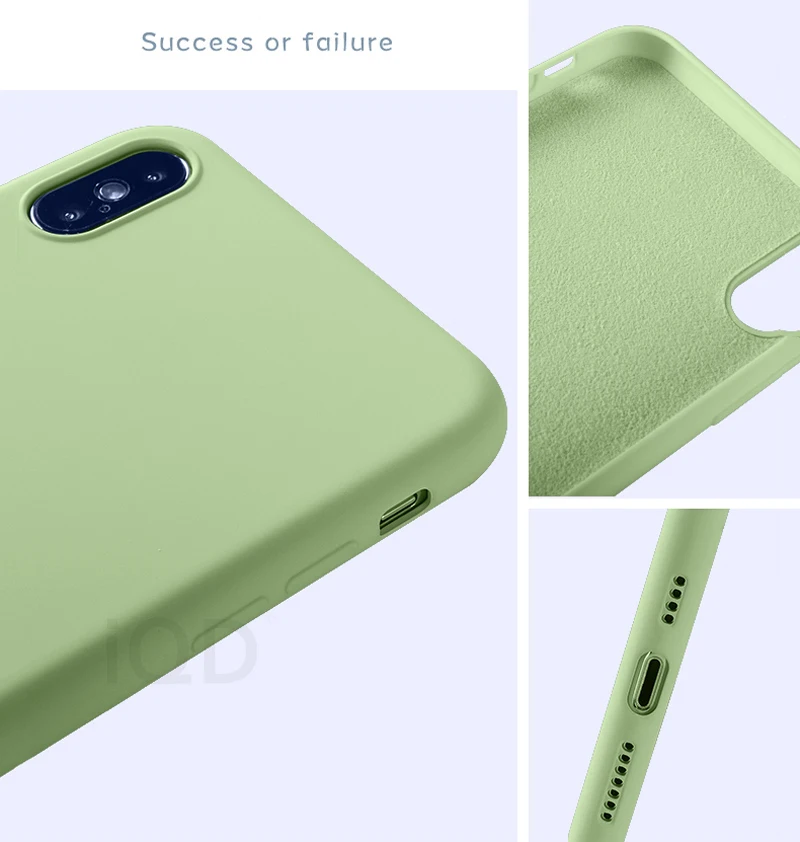 IQD для iphone Xr X Xs Max чехол мягкий жидкий силиконовый чехол микрофибра ткань Подушка для iphone 7 8 6 Plus чехол не царапается тонкий
