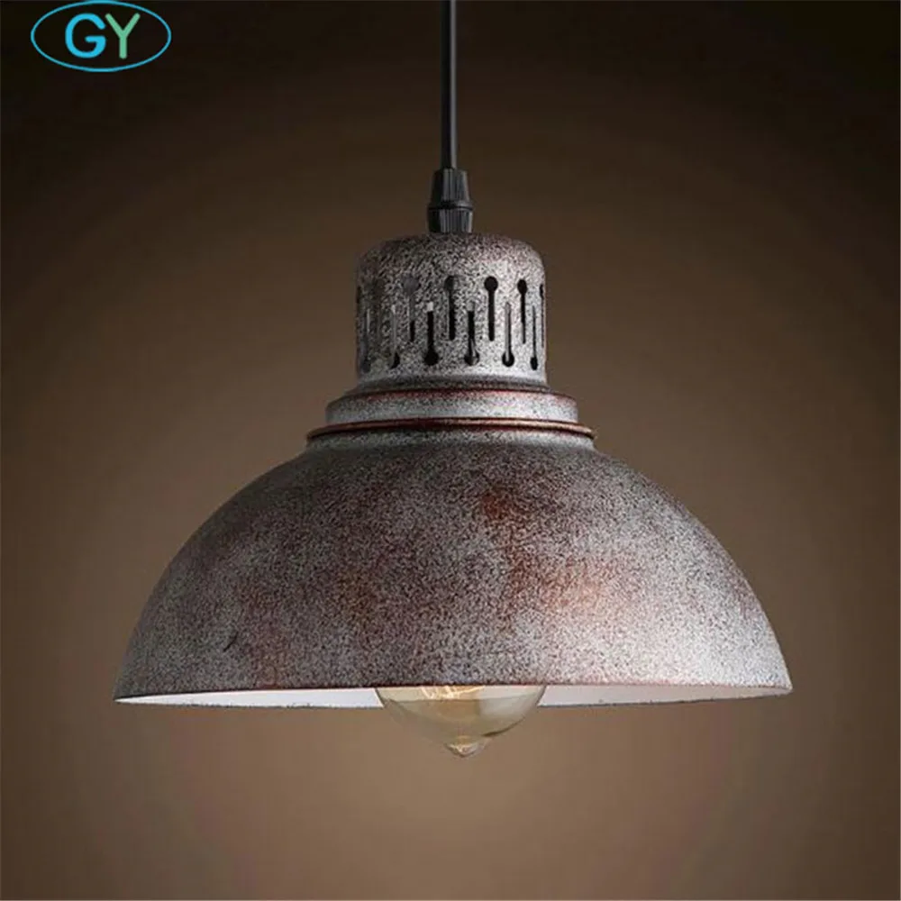 AC110-240V ретро промышленного ржавый edison лампы подвесной светильник винтажная