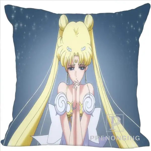 Pillowcases Пользовательские Декоративные наволочки аниме Сейлор Мун квадратные молнии Наволочки лучший подарок(с одной стороны) 180117#84 - Цвет: Pillowcases